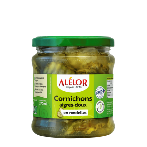 Cornichons aigres-doux en Rondelles