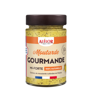 Moutarde Gourmande (Mi-Forte en Grains 100% Naturelle)