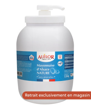 Mayonnaise d’Alsace Nature Pompe 2,8Kg [Format Spécial Pro & Association]